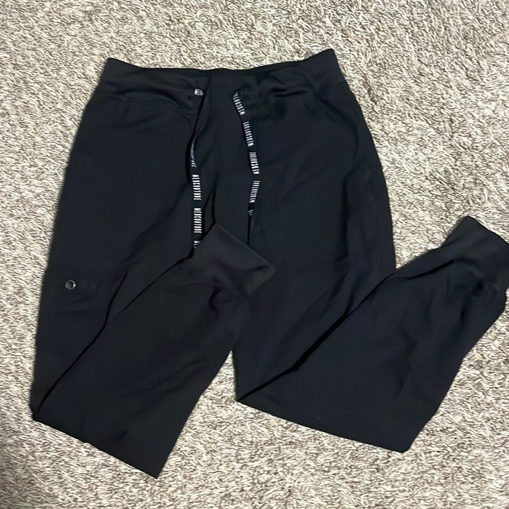 Med Couture Jogger Scrub Pants Black Womens XS